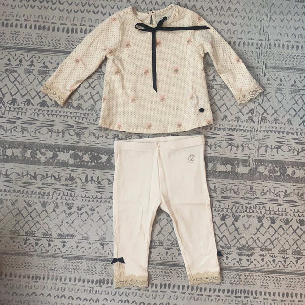 Little Akiabara baby matching set Size 9 months